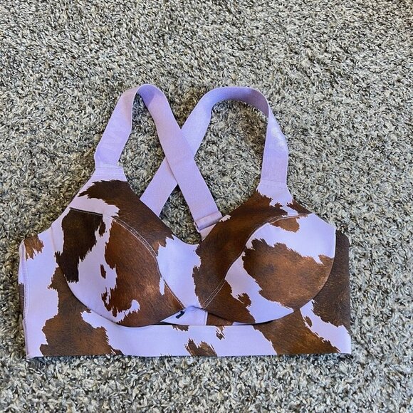 adidas Other - Adidas Ivy Park Rodeo Medium Support Cow Print Cutout Bra Plus Size Small